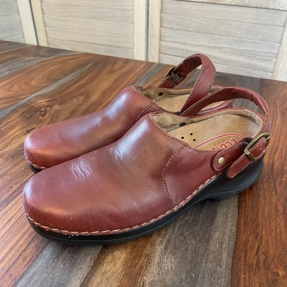 Klogs USA Leather Strap Back Shoes Size 9